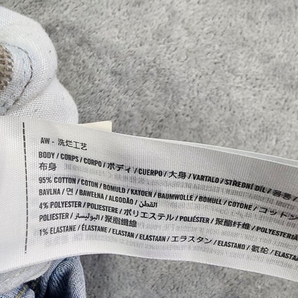 Mens Abercrombie & Fitch Skinny Denim Blue Jeans Cotton Stretch Size 31x32 - Picture 3 of 11